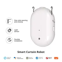 Robot de rideau intelligent Tuya Zigbee, application de contrôle à distance, ouverture et fermeture des rideaux à tringle romaine