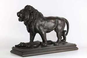 Caliente popular decoración al aire libre de bronce fundido estatua de León decoración de tamaño natural metal arte animal escultura - Product Image 6