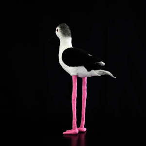 Peluche réaliste d'<span class=keywords><strong>oiseau</strong></span> à ailes noires, jouet en peluche doux pour enfants et amoureux des oiseaux - Product Image 4