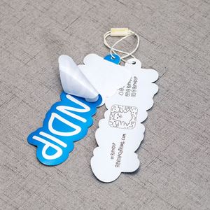 Manufacturer Custom Brand Logo Tags for Clothing Product China Garment Paper Labels Tags With Stickers - Product Image 1