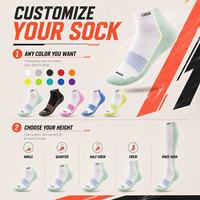 Chaussettes de sport personnalisées à absorption des chocs, chaussettes athlétiques rembourrées, respirantes en maille, chaussettes de course pour hommes