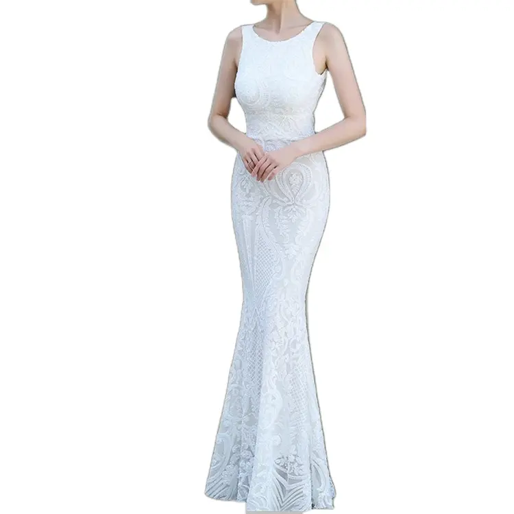 Wholesale High End Decent Women Dresses Sequins Evening Wedding Dresses