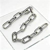 Chaîne carrée soudée en acier inoxydable 304, chaîne à maillons longs pour laisse de chien, séchage de vêtements, balançoire, garde-corps, levage de pompe à eau