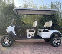 Voiturette de golf électrique 4 places en gros, 48V 5KW, Buggy de luxe pour complexe hôtelier, en acier, 30-50 km/h, autonomie 90 km, certifiée CE