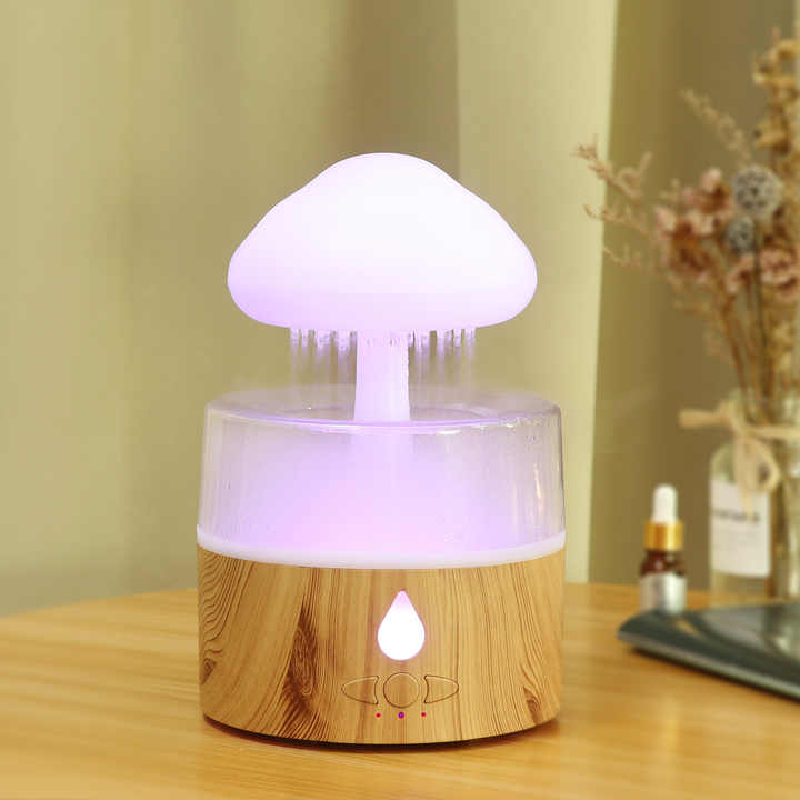 Ventes directes d'usine 7 couleurs lumière LED diffuseur d'air à ultrasons brumisateur d'huile essentielle brumisateur pluie nuage humidificateur