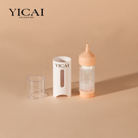 Flacon sans air avec indicateur de niveau de liquide visuel 15 ml pour emballage de nettoyant et de tonique visage
