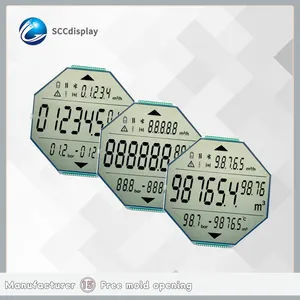 Factory Price Customized Octagon Digital Display Lcd SJXD-518 Display Segment Code Screen FSTN Positive Custom Segment LCD