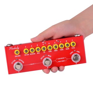 Muslady CUBE BABY <span class=keywords><strong>Pedal</strong></span> <span class=keywords><strong>de</strong></span> efectos combinados <span class=keywords><strong>de</strong></span> guitarra eléctrica multifuncional portátil Batería incorporada con grabación <span class=keywords><strong>de</strong></span> teléfono - Product Image 3