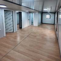 Maison conteneur modulaire pliable et extensible de 30 pieds, insonorisée et isolée thermiquement, pour usage en bureau, hôtel ou villa 3 chambres
