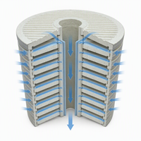 Filter Oli Sisipan Baru BLA27/27 PA5601301 B27/27 Fiberglass untuk Sistem Hidrolik