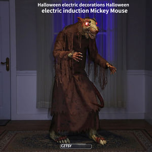 Novedad: Decoración Mecánica Eléctrica de Maggie el Ratón, Grande, Aterrador y Luminoso, para Halloween, Casa Embrujada o Parque de Atracciones - Product Image 4