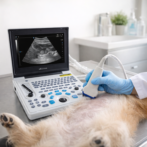 Tierärztliches Ultraschall-Diagnosesystem Schwarz-Weiß Veterinär-Ultraschallscanner mit Konvex-<span class=keywords><strong>Array</strong></span>-Sonde - Product Image 2