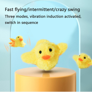Juguete eléctrico de hierba gatera de peluche para gato, juguete interactivo de diseño de pato para gato, mascota personalizada, novedad de 2023 - Product Image 3