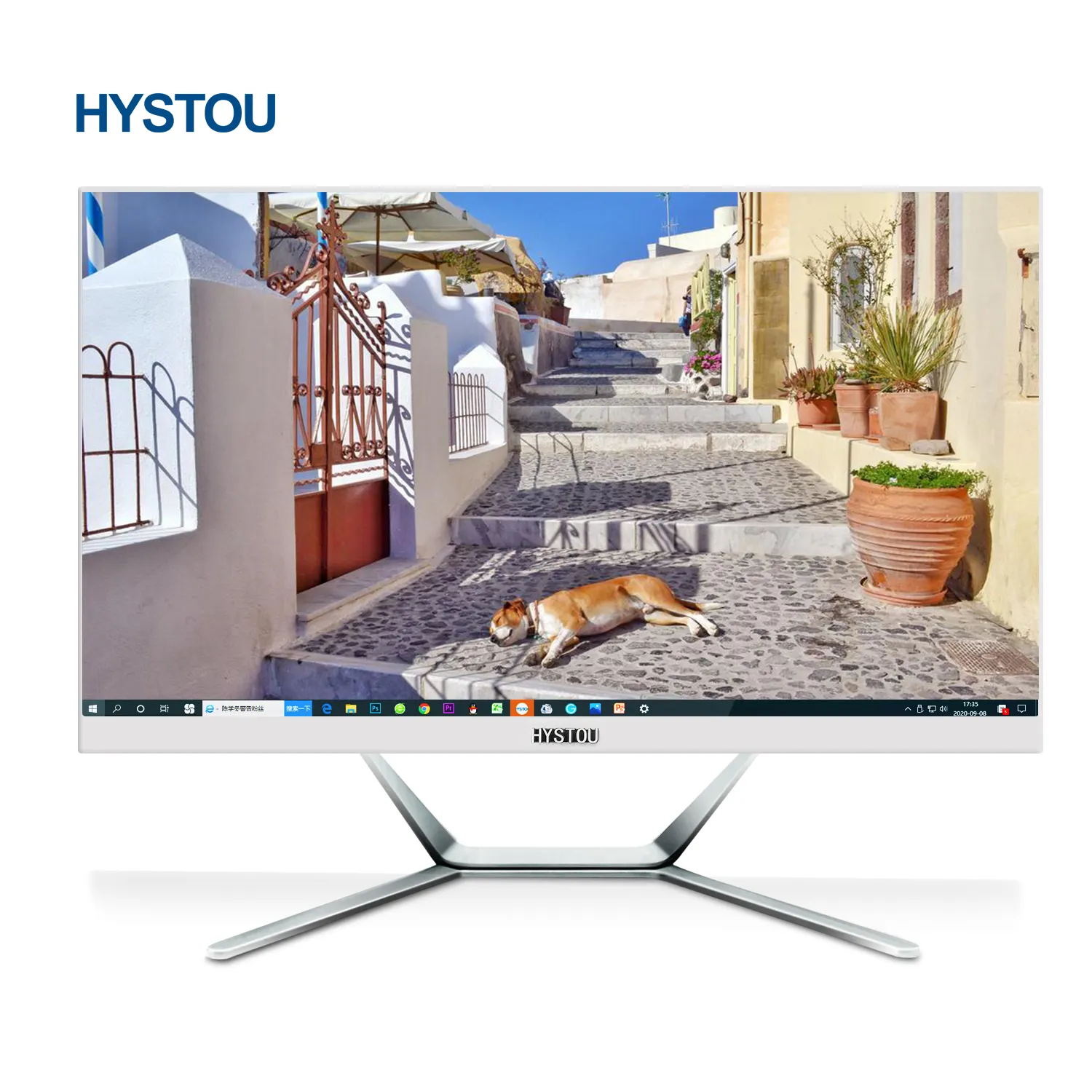 Hystou 23.8 Inch PC Gaming Core I7 8569U DDR4 LCD Monitor All In One Desktop Computer