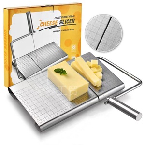 Coupe-fromage en acier inoxydable, coupe-tofu, coupe-foie gras, planche à découper le beurre avec fil de coupe de rechange, outils de cuisine - Product Image 6