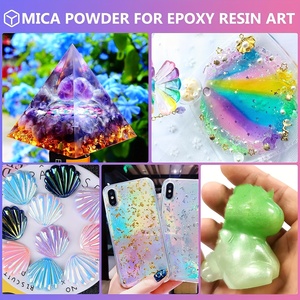 Ensemble de 24 poudres de mica non toxiques, 10g/flacon, pigment naturel pour la fabrication de résine époxy, de savon, de bougies, de revêtements pour les lèvres - Product Image 4
