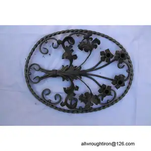 Decore de hierro forjado Ornamental, componentes de hierro forjado, barandilla de balaustrada y barandilla, bajo precio