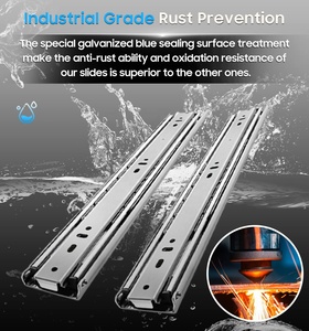 कारखाने प्रत्यक्ष बिक्री भारी शुल्क ड्रॉअर स्लाइड 1 जोड़ी पूर्ण विस्तार बॉल असर वाली रेल कैबिनेट धावक ट्रैक - Product Image 6