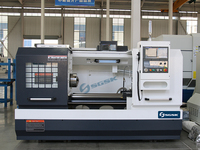 Torno CNC de Cama Plana Horizontal con Sistema de Control GSK CAK6140V, Husillo Único, Servicio Mediano, Alta Precisión, 2 Ejes, Portaherramientas de 4 Estaciones