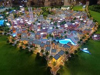 Maqueta de Edificio de Alta Precisión con Iluminación LED para Centro de Ventas