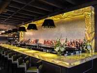 Panneau en pierre d'onyx jaune rétroéclairé, dalle de marbre transparente, vente en gros, décoration, dalle d'onyx pour projet hôtelier