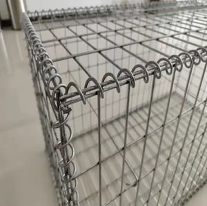 Boîte en treillis métallique galvanisé soudé pour mur de soutènement de rivière, <span class=keywords><strong>cage</strong></span> en pierre à trous carrés, paysage, découpe, pliage - Product Image 4