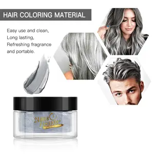 Natural Oem Grey Hair Color Cream Semi-permanent Black With Oxidant Dye Hair Colors Bowder For Hair