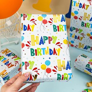 Colored aluminum coated cartoon balloon birthday gift <b>wrapping</b> <b>paper</b> fashionable and youthful gift <b>paper</b> for giving to friends - Product Image 3