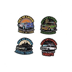 Al por mayor, Pin de solapa de aleación esmaltado personalizado con diseño de vehículo de aventura y viaje, para fanáticos de películas de ciencia ficción, para el Día del Padre chino y graduación - Product Image 1