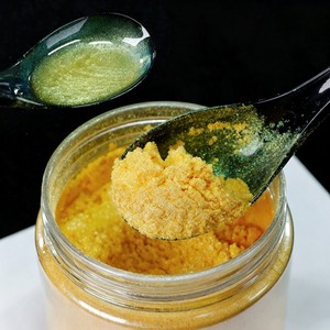 Poudre de Pigment Holographique Caméléon Jaune Doré Qualité Cosmétique Paillettes de Mica pour Maquillage Effet de Changement de Couleur Inorganique - Product Image 1