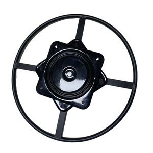 Placa Giratoria de Hierro con Rotación Libre de 360 Grados, Diseño Industrial, Accesorio de Ferretería Negro - Product Image 2