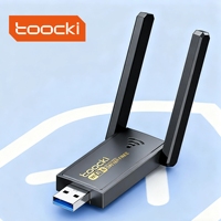 Adaptateur Toocki Wi-Fi 6 USB 1300Mbps double bande et MU-MIMO antenne rotative à 90 ° pour le streaming 4K jeux en ligne