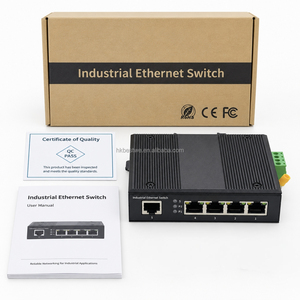 Switch Ethernet PoE industriel non géré 5 ports 10/100 Mbps, double alimentation, large plage de température, en alliage d'aluminium, montage sur rail DIN, IP40 - Product Image 2