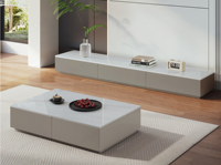 Meuble TV de style minimaliste moderne pour salon, comptoir en ardoise facile à nettoyer, meuble TV de 2 mètres adapté aux téléviseurs de 65 pouces et plus