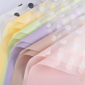 Papel de Regalo Coreano con Diseño de Puntos, Papel de Envolver para Ramos Florales de Alta Calidad, Materiales de Empaque para Floristería - Product Image 1