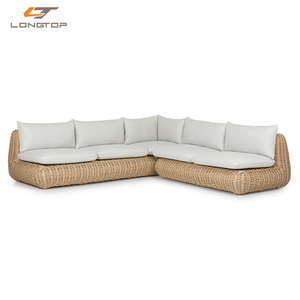 Mobili in Rattan per <span class=keywords><strong>terrazza</strong></span> con divano da esterno in bambù dal Design popolare con Set da giardino per braciere - Product Image 4