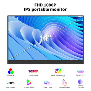 <span class=keywords><strong>14</strong></span> <span class=keywords><strong>inch</strong></span> 1080P Màn hình cảm ứng di động Hiển thị màn hình cảm ứng Loại C hd-mi màn hình di động - Product Image 3