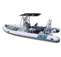 Ce Deep V Patrol DL650 680 32ft coque en aluminium de haute qualité bateau de pêche avec console centrale