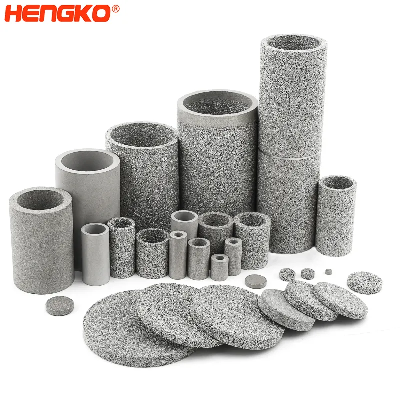 HENGKO 0.2〜120ミクロン多孔質焼結フィルターSUS316LSSステンレス鋼ガス液体固体ろ過ラウンドまたはカスタマイズ