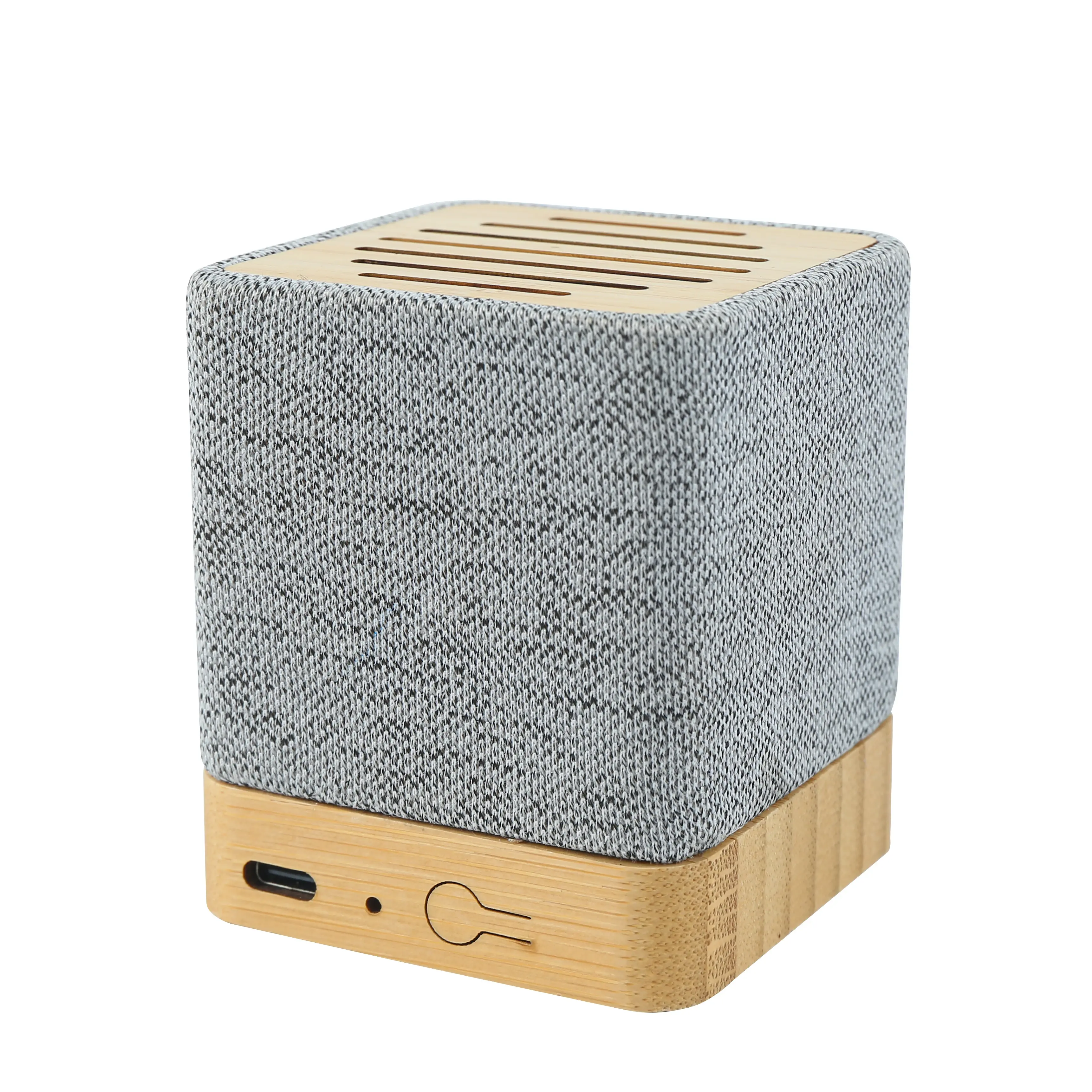 Tantank Bamboo + Rpet Eco Pequeno E Fino Conveniente Portátil Bluetooth Speaker 360 Graus Stereo Surround