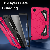 Étui antichoc pour enfants avec motif anime pour Samsung Tab A11 Plus A9 Plus 11 avec support pliable, bandoulière, coque de protection robuste OEM ODM