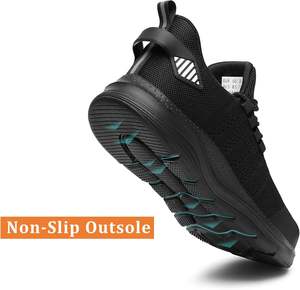 LUPWEE Baskets de sécurité Hommes Femmes Embout en acier antidérapant <span class=keywords><strong>Chaussures</strong></span> d'été confortables et légères en maille anti-crevaison - Product Image 4