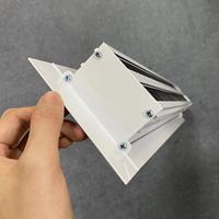 Ventilateurs de plafond décoratifs finis, grilles ca, revêtement en poudre d'aluminium, évents linéaires, diffuseur de fentes