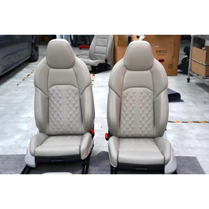 Fundas de Asiento de Cuero Vacuno Completas de Fábrica, Fundas de Asiento de Cuero Personalizadas para <span class=keywords><strong>A4</strong></span> A6 A7 A8, Mejora del <span class=keywords><strong>Interior</strong></span> del Automóvil - Product Image 6