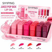 Ensemble de gloss à lèvres et baume à lèvres parfumé SIYIPING 3 en 1 - Parfum longue durée + Kit de maquillage pour les lèvres hydratant pour femmes, cadeau