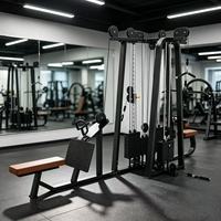 Machine de musculation multifonctionnelle commerciale à 4 stations MZ-F82 avec câbles intégrés pour la musculation des bras, du torse, des jambes et du dos
