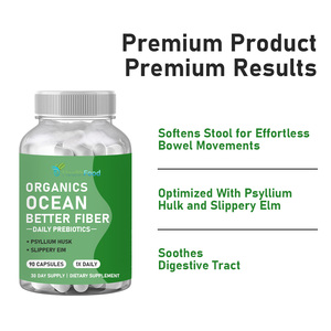 Cápsulas de Fibra Ocean Better de Marca Privada, Cáscara de Psyllium, Promueve la Digestión, Nutre el Microbioma y las Bacterias Intestinales - Product Image 3