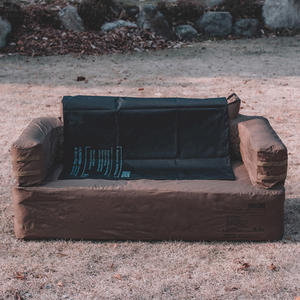 Divano Gonfiabile Automatico in Tessuto con Pompa Wireless Integrata, Poltrona Doppia Autogonfiabile per Campeggio - Product Image 5