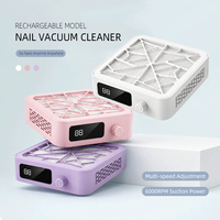 NOUVEAU EG FX-168 Aspirateur de poussière professionnel pour ongles 60W 6000RPM avec filtre réutilisable, capteur Hall et contrôle à 6 vitesses pour manucure