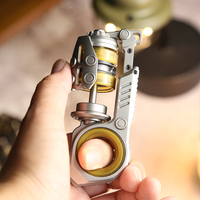 Diapason étourdissant EDC Fidget Spinner Mécanique Cliquet Curseur Push Egg Crisp Sound Décompression Metal Fingertip Toy